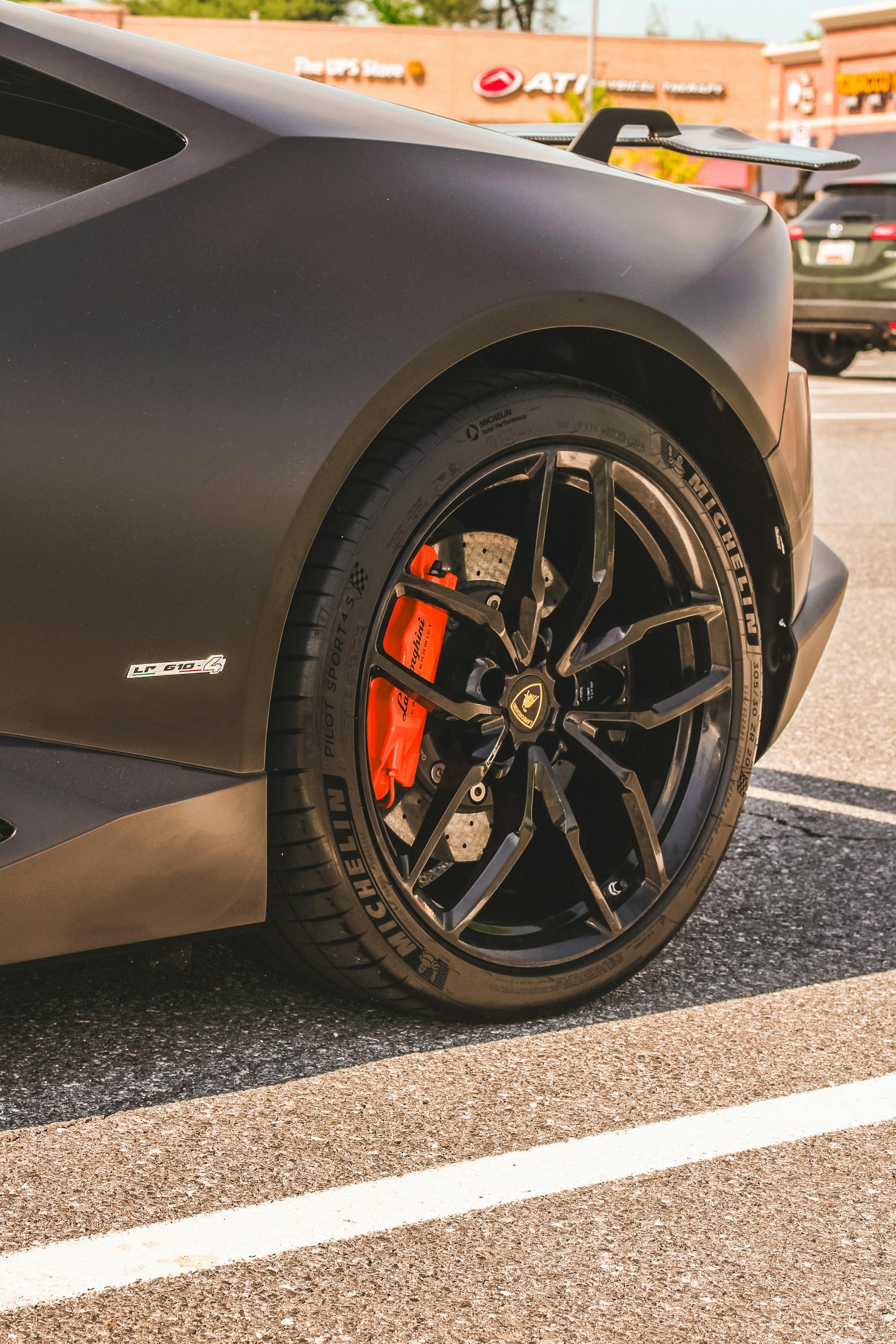 Styled car detail with performance finish